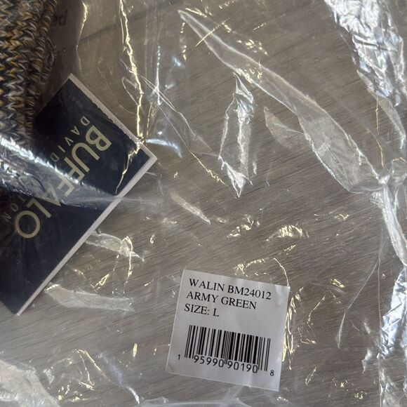 Buffalo David Bitton Men's‎ Sweater army Green size large NWT in packaging - Picture 5 of 7